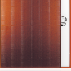 Panou solar fotovoltaic colorat FuturaSun Orange lateral